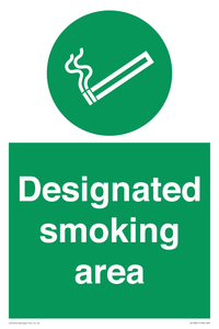 Designated smoking area